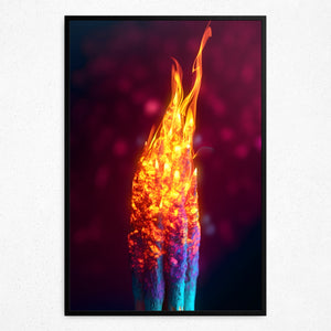 Luminescent Ember (Framed Poster)