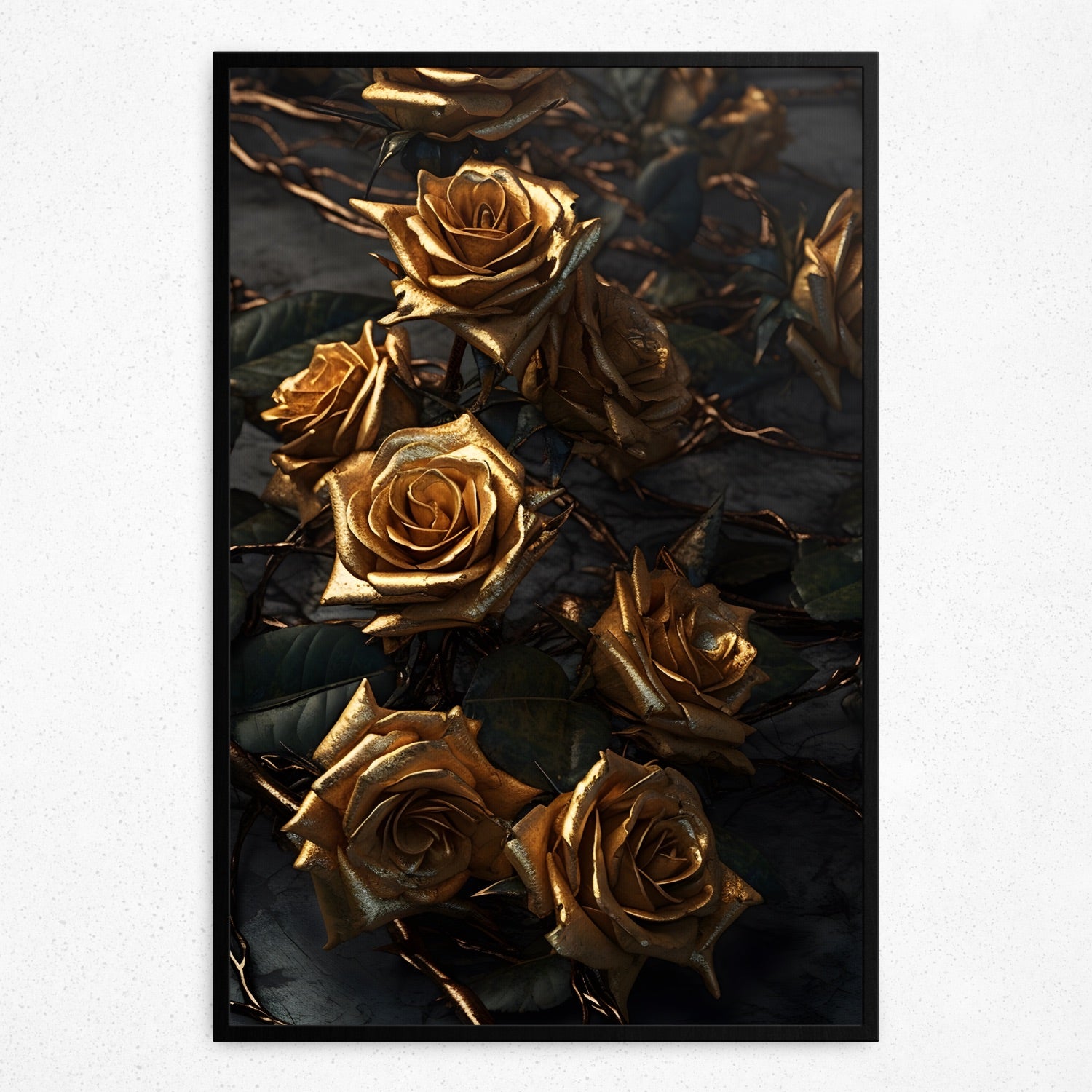 Gilded Thorns (Framed Poster)